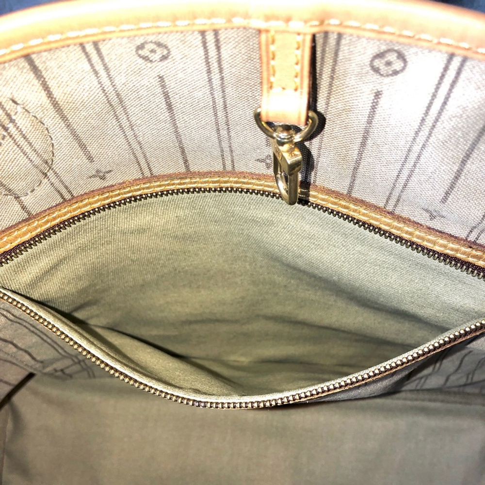 LOUIS VUITTON Monogram Neverfull GM Tote Organizer, LV Dust Bag, COA - Picture 5 of 17